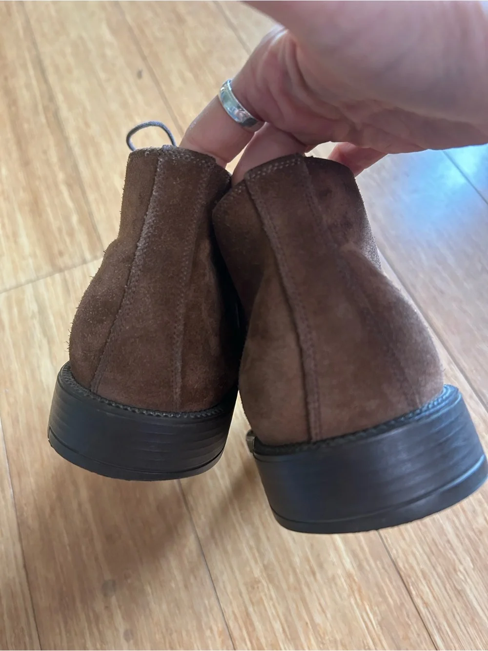 Salvatore Ferragamo Studio Brown Suede Desert Chukka Boots - 7 / 40 EU